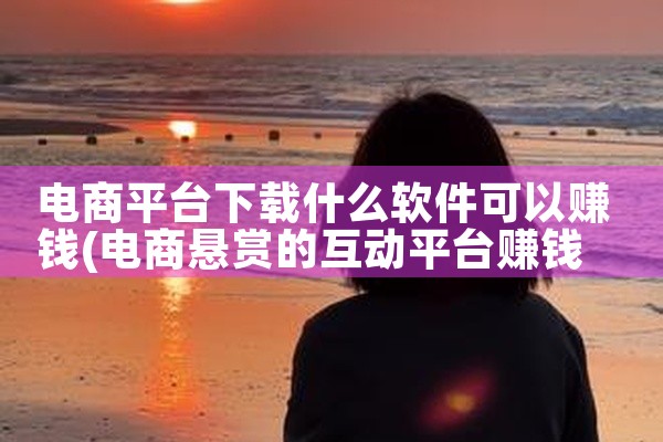 电商平台下载什么软件可以赚钱