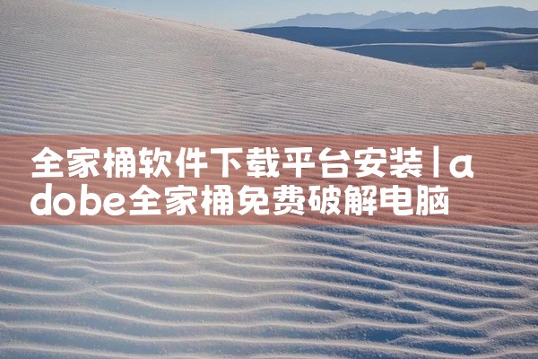 全家桶软件下载平台安装
